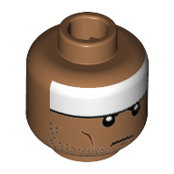 Lego hlava, tělová tmavší (6176219)